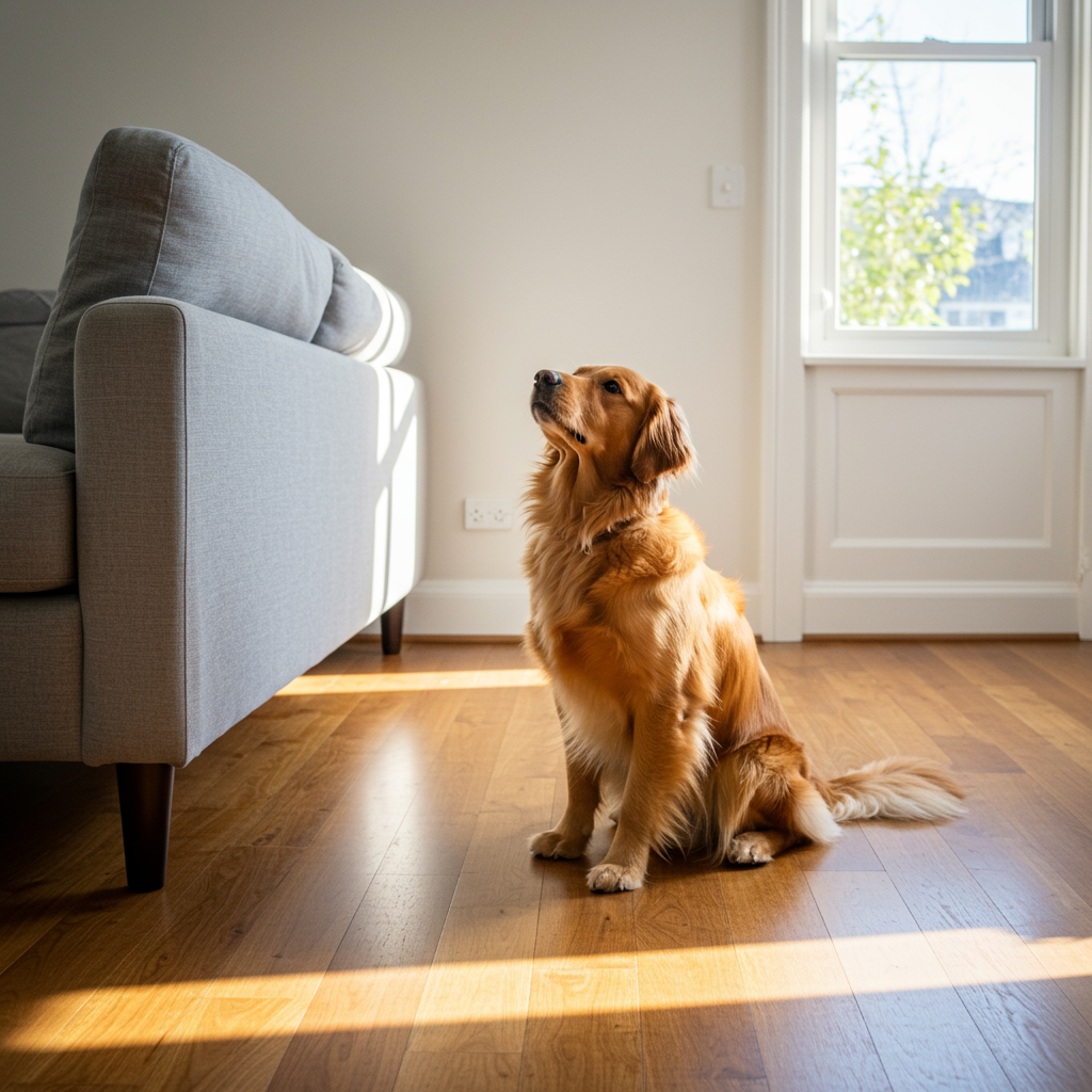 Dog Longing for Couch Dog Longing for Couch